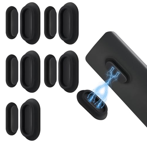 5 Stück Halterung Fernbedienung,Schwarz Magnetische Fernbedienungshalter,Starker Wandhalterung Fernbedienunag, Silikon Fernbedienunag Halterung Wand für TV,Ventilator Fernbedienung,Schule Zuhause von Rubessia