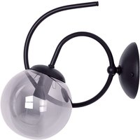 Schwarze Wandleuchte für das Schlafzimmer, Graphitglasschirm Kaja RUBI Schwarze Wandleuchte für das Schlafzimmer, Graphitglasschirm Kaja RUBI von Rubi