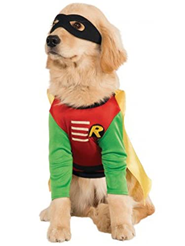 Official Rubie's DC Comic Robin Teen Titans Kostüm für Hunde, Superhelden-Geschenk, Größe XL von Rubie's
