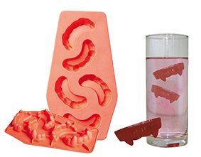 Rubie's 6290886-STD Eiswürfelmacher Eiswürfel Vampirgebiss Vampir Gebiss Abdruck EIS Wasser, Multi-Colored von Rubie's