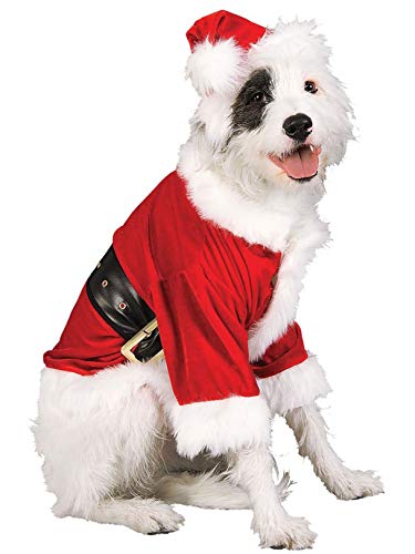 Rubie's Official Weihnachtsmann-Hundekostüm, Weihnachten, Haustierverkleidung, Größe M von Rubie's