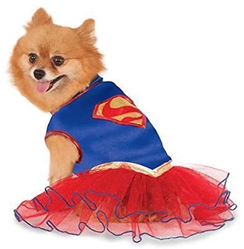 Rubie's Offizielles DC Comics Supergirl-Kostüm für Hunde mit Tutu, Größe XL - Hals bis Schwanz 28 Zoll, Brust 24 Zoll von Rubie's