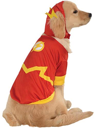 Offizielles Rubie's DC Comic Flash Hundekostüm, Superheldengeschenk, Größe: klein. von Rubie's