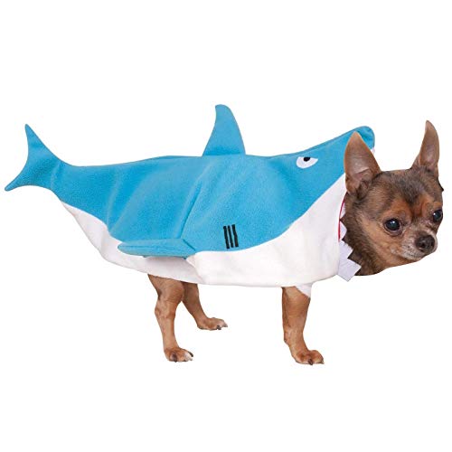 Rubie's Official 580080S Hai-Kostüm für Hunde, Haustier, Blau und Weiß, Größe S von Rubie's