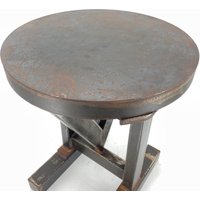 Industrial Couchtisch Rund/Coffeetable Beistelltisch Design Tisch Unikate Runder Metalltisch Massiv Industrial Couchtisch Rund/Coffeetable Beistelltisch Design Tisch Unikate Runder Metalltisch Massiv von RubigoDesign
