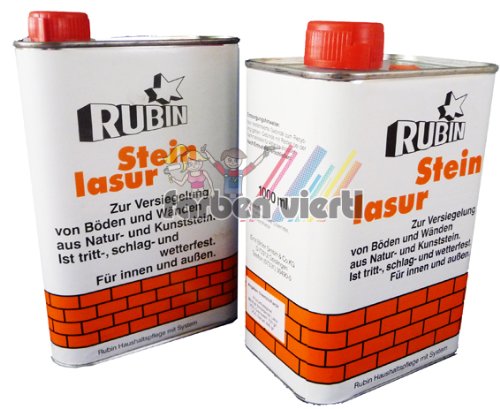Rubin Steinlasur Steinpflege Schutz Versiegelung 1000 ml (1 Liter) von Rubin