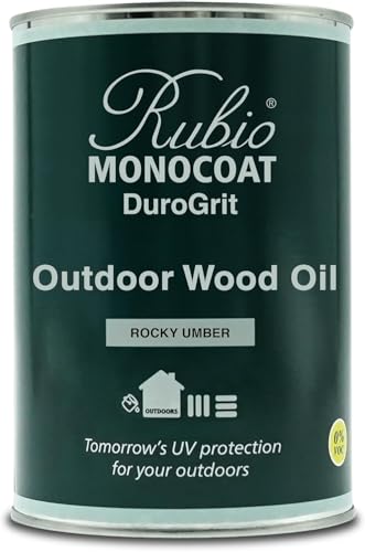 Rubio Monocoat DuroGrit Outdoor Holzöl, Beize & Versiegelung - Rocky Umber | 1 Schicht, UV-Schutz für Terrassen, Zäune & Möbel | 0,5L Rubio Monocoat DuroGrit Outdoor Holzöl, Beize & Versiegelung - Rocky Umber | 1 Schicht, UV-Schutz für Terrassen, Zäune & Möbel | 0,5L von Rubio Monocoat