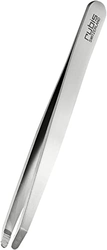 Rubis Safety Pinzette rund - Hautschonende Augenbrauen Pinzette - abgerundet von Rubis