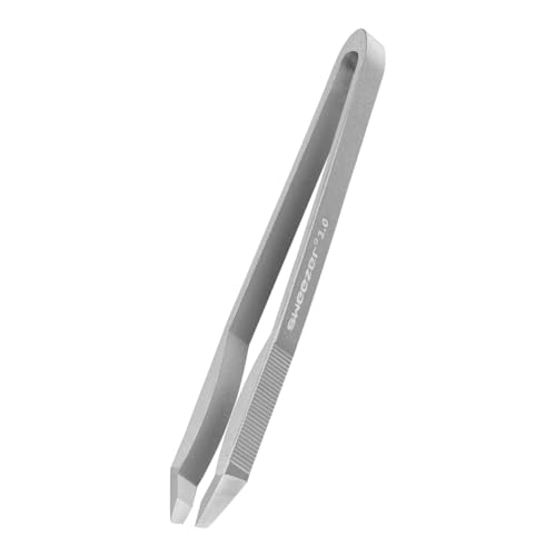 Rubis Switzerland Pinzette Sweezer 2.0 - Augenbrauenpinzette mit schräger Spitze - Silber von Rubis