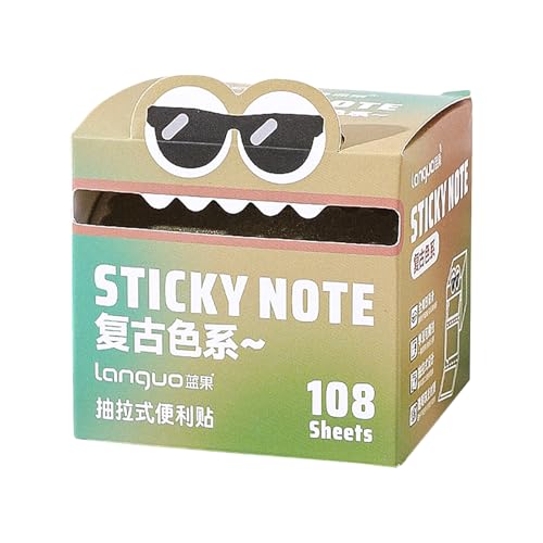 105 Stück Haftstreifen, kleine Seitenmarker Selbstklebend,Transparent Sticky Notes, Klebezettel die als Tabs for Books und Index Annotating Tabs, Repositionierbar (Bunt) von Rubu22a