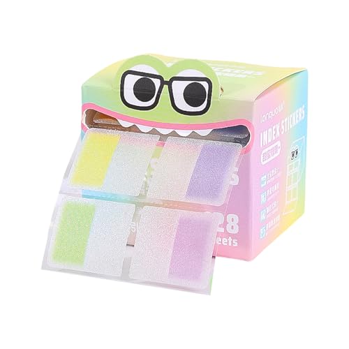 105 Stück Haftstreifen, kleine Seitenmarker Selbstklebend,Transparent Sticky Notes, Klebezettel die als Tabs for Books und Index Annotating Tabs, Repositionierbar (Bunt) von Rubu22a