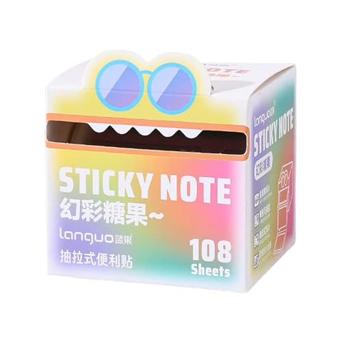 105 Stück Haftstreifen, kleine Seitenmarker Selbstklebend,Transparent Sticky Notes, Klebezettel die als Tabs for Books und Index Annotating Tabs, Repositionierbar (Bunt) von Rubu22a