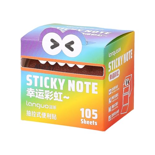 105 Stück Haftstreifen, kleine Seitenmarker Selbstklebend,Transparent Sticky Notes, Klebezettel die als Tabs for Books und Index Annotating Tabs, Repositionierbar (Bunt) von Rubu22a