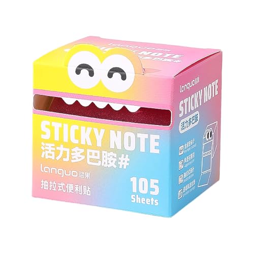 105 Stück Haftstreifen, kleine Seitenmarker Selbstklebend,Transparent Sticky Notes, Klebezettel die als Tabs for Books und Index Annotating Tabs, Repositionierbar (Bunt) von Rubu22a