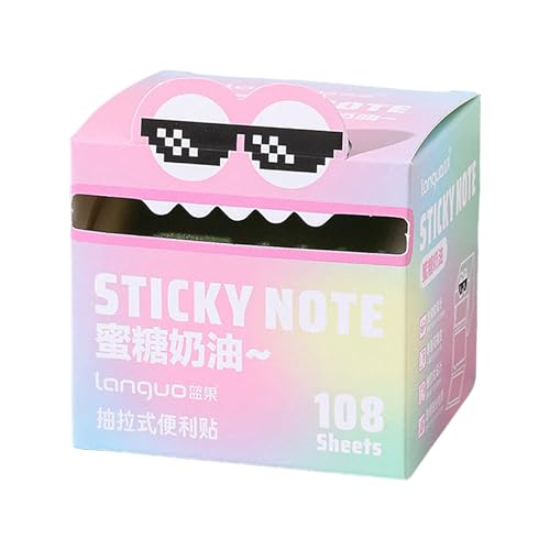105 Stück Haftstreifen, kleine Seitenmarker Selbstklebend,Transparent Sticky Notes, Klebezettel die als Tabs for Books und Index Annotating Tabs, Repositionierbar (Bunt) von Rubu22a