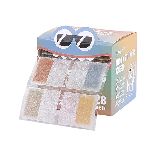 105 Stück Haftstreifen, kleine Seitenmarker Selbstklebend,Transparent Sticky Notes, Klebezettel die als Tabs for Books und Index Annotating Tabs, Repositionierbar (Bunt) von Rubu22a