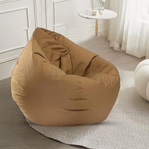 Rubu22a Kastanie Tropfenform Sitzsack für Kinder und Erwachsene Beanbag Kissen Lazy Sofa Indoor & Outdoor Gaminggeignet bereits gefüllt Sitzkissen (Kastanie) von Rubu22a