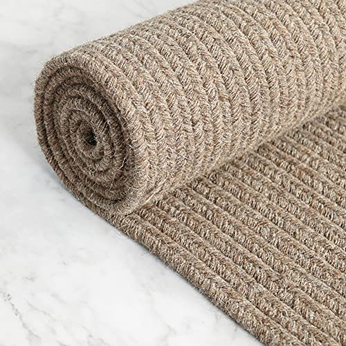 Ruby Lil Premium-Woll-Teppiche, Wolle, Natürliche, Nachttischteppich Weiche Matte,B,90x150cm von Ruby Lil