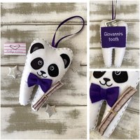 Neues Personalisiertes Panda Bär Zahnfee Kissen Mit Geldfach. Schönes Andenken Geschenkidee von RubyLewisDesigns