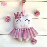 Personalisierte Tutu Zahnfee Kissen Mit Glitzer Krone Oder Schleife, Mädchen Junge von RubyLewisDesigns