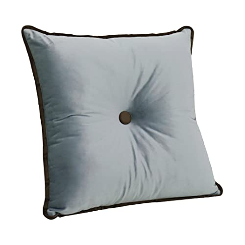 50 x 50 cm Rückenkissen Rücken Kissen Aus Holländischem Samt, Rückenkissen Bett Sofa, Rückenlehne Kissen, Lesekissen Für Bett Und Sofa (Grau) von Rucener