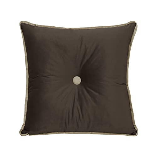 50 x 50 cm Rückenkissen Rücken Kissen Aus Holländischem Samt, Rückenkissen Bett Sofa, Rückenlehne Kissen, Lesekissen Für Bett Und Sofa (Kaffee) von Rucener