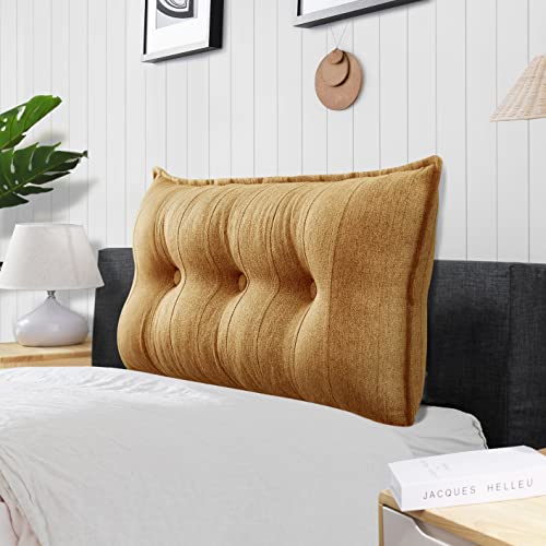 Rucener Groß Lendenkissen Rückenlehne Großes Leinen Bücherkissen Lesekissen Groß Wandkissen Rückenkissen Bett Lesekissen Groß Lesekissen Lendenkissen Gelb 100 cm Rucener Groß Lendenkissen Rückenlehne Großes Leinen Bücherkissen Lesekissen Groß Wandkissen Rückenkissen Bett Lesekissen Groß Lesekissen Lendenkissen Gelb 100 cm von Rucener