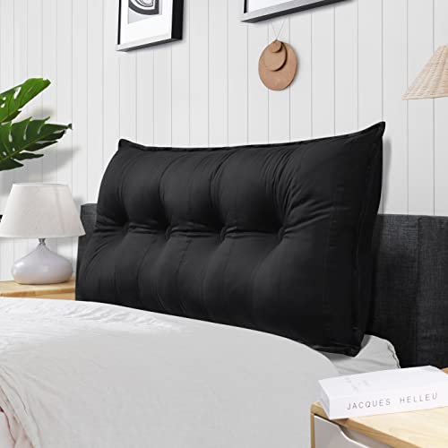 Rucener Groß Lendenkissen Rückenlehne Großes Samt Bücherkissen Lesekissen Lendenkissen Groß Wandkissen Rückenkissen Bett Lesekissen Groß Lesekissen Schwarz 120 cm Rucener Groß Lendenkissen Rückenlehne Großes Samt Bücherkissen Lesekissen Lendenkissen Groß Wandkissen Rückenkissen Bett Lesekissen Groß Lesekissen Schwarz 120 cm von Rucener