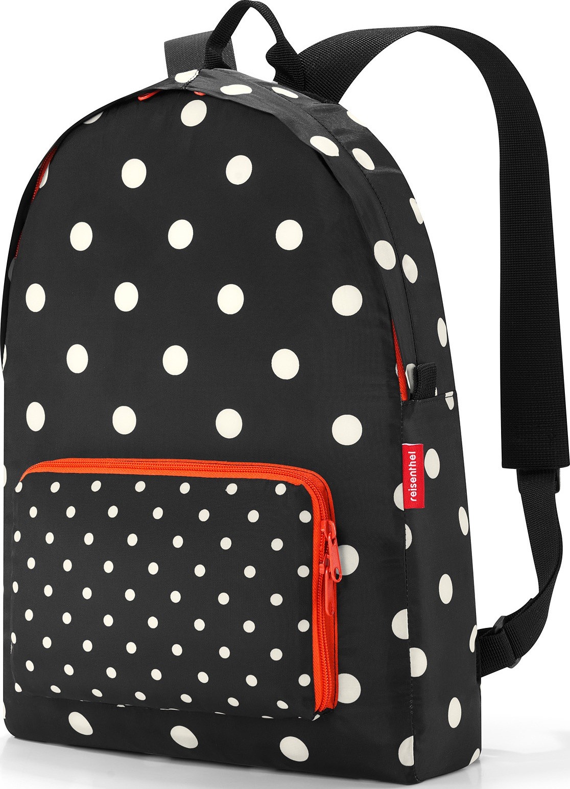 Mini Maxi Rucksack Rucksack gepunktet schwarz-rot von Rucksäcke