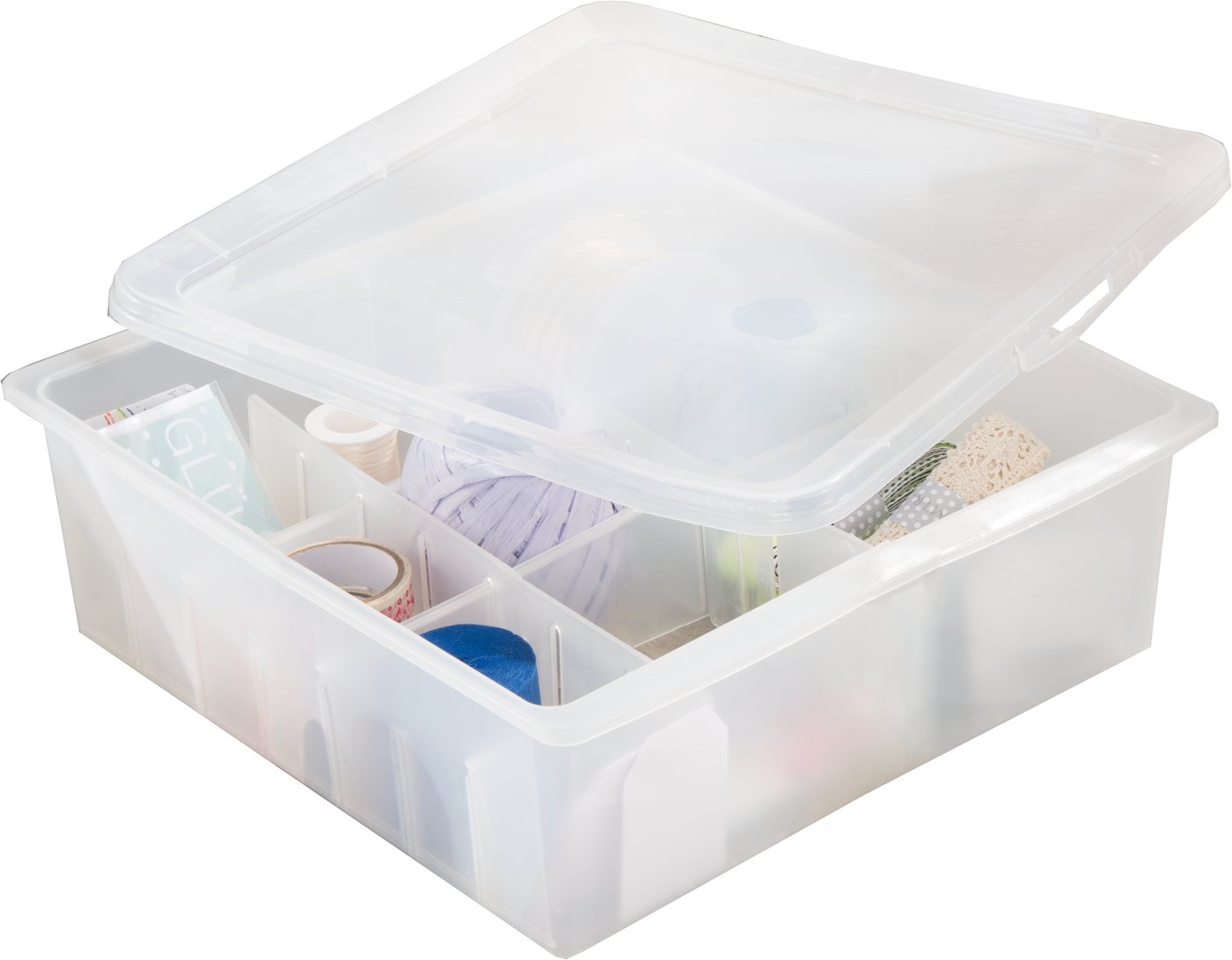 Ruco Aufbewahrungsbox, mit Deckel, 16 Fächer, Ideal für Christbaumkugeln, Kosmetik von Ruco