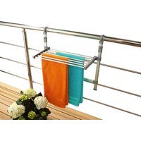 Ruco Balkonwäschetrockner "Balkontrockner 3m" Wäschetrockner, Hängetrockner, rostfrei, Aluminium, Made in Germany von Ruco