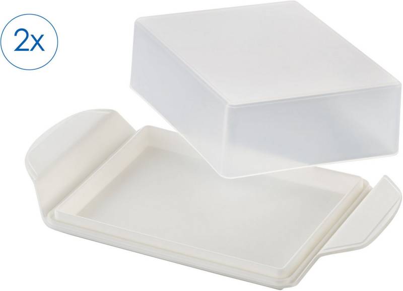 Ruco Butterdose mit Deckel, 2er Set, Kunststoff, (2-tlg), Butterglocke 250 g, Made in Germany von Ruco