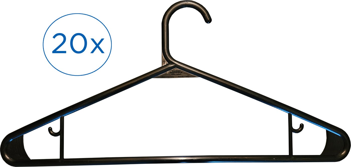 Ruco Kleiderbügel, (Set, 20-tlg), Kunststoff, Made in Germany von Ruco
