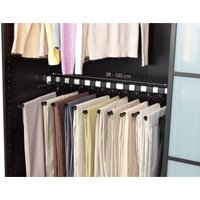 Ruco Kleiderstange "Teleskop-Hosenstange" Breitenverstellbar, für bis zu 16 Hosen, Made in Germany von Ruco