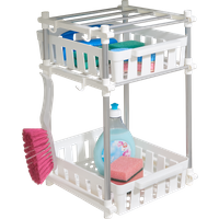 Ruco Küchenregal Spülschrank-Organizer, Inkl. 2 Körben, 4 Haken, Aluminium/Kunststoff Ruco Küchenregal Spülschrank-Organizer, Inkl. 2 Körben, 4 Haken, Aluminium/Kunststoff von Ruco