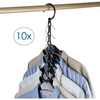 Ruco Mehrfach-Kleiderbügel "Raumsparkleiderbügel, 10er Set" Kleiderbügel, Krawattenhalter, Made in Germany von Ruco