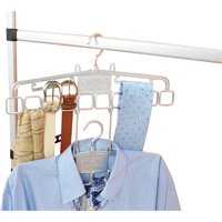 Ruco Mehrfach-Kleiderbügel "Variabler Kleiderbügel, 4er Set" Kleiderbügel, Raumsparbügel, Krawattenhalter, Made in Germany von Ruco