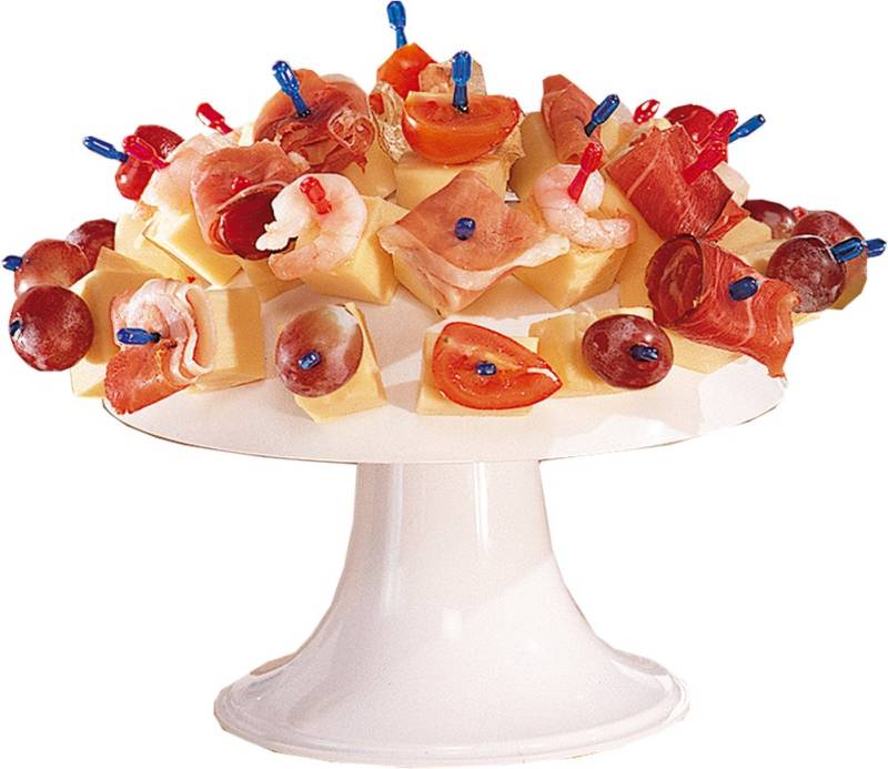 Ruco Servierplatte, Kunststoff, (Set, 66-tlg), Partypilz mit 32 Spießen - 2er Set von Ruco