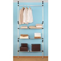 Ruco Teleskopregal Aluminium/Kunststoff, praktisch zwischen Boden und Decke zu verspannen von Ruco