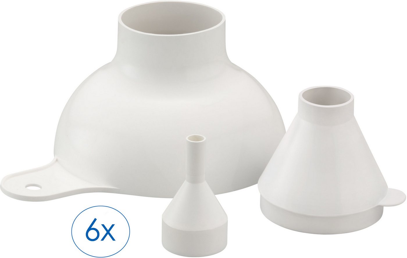 Ruco Trichter 6- teiliges Set in 3 Größen, (6-tlg), Trichter, Pulvertrichter, Trichter-Set, Made in Germany von Ruco