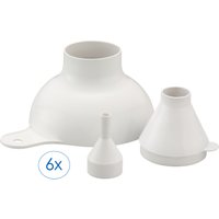 Ruco Trichter "6- teiliges Set in 3 Größen" Trichter, Pulvertrichter, Trichter-Set, Made in Germany von Ruco