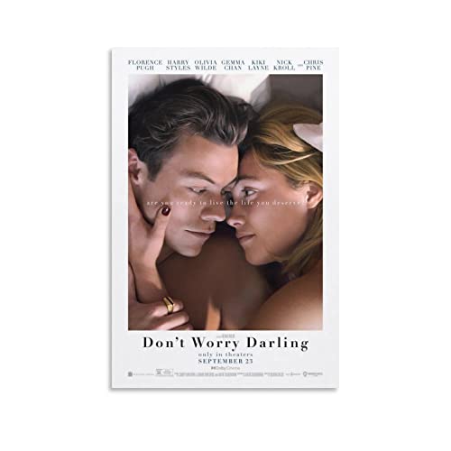 Rudd Don't Worry Darling (2022) Filmposter, dekoratives Gemälde, Leinwand, Wandposter und Kunstbild, modernes Familien-Schlafzimmer, Dekoration, Poster, 30 x 45 cm von Rudd