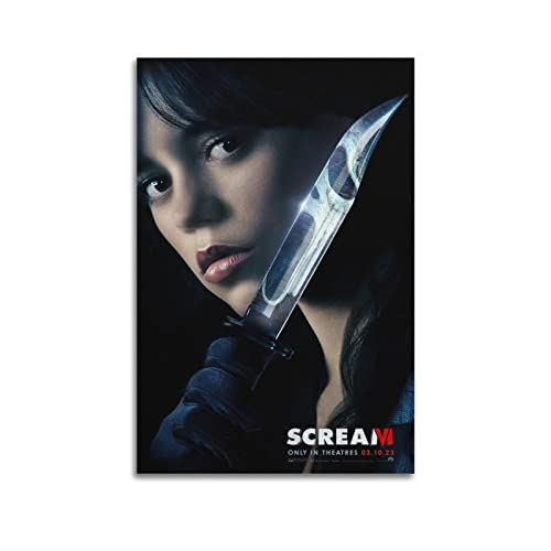 Rudd Scream 6 Filmposter Wandkunstdruck, Retro-ästhetische Raumdekoration, Leinwand, Poster für Zuhause und Büro, 30 x 45 cm, ohne Rahmen von Rudd