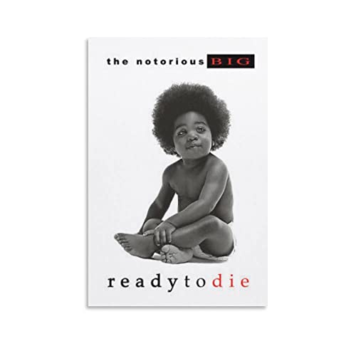 Rudd The Notorious Big Ready To Die Poster-Wandkunstdruck, Retro-ästhetische Raumdekoration, Malerei, Leinwand, Poster für Zuhause und Büro, Dekorationen, 40 x 60 cm von Rudd