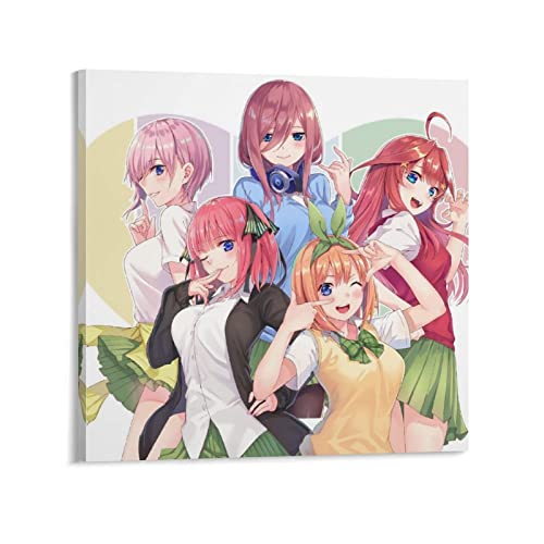 Rudd The Quintessential Quintuplets (11) Filmposter, dekoratives Gemälde, Leinwand, Wandposter und Kunstbild, modernes Familien-Schlafzimmer, Dekoration, Poster, 30 x 30 cm von Rudd