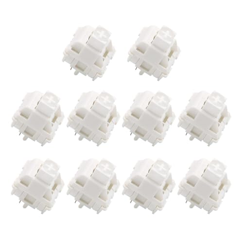 Rudiaoa 10PCS Weiß Marmor Linear Schalter Weiß Schalter 5PinAxis Hot Plug Staubdicht Für Mechanische Tastatur Rudiaoa 10PCS Weiß Marmor Linear Schalter Weiß Schalter 5PinAxis Hot Plug Staubdicht Für Mechanische Tastatur von Rudiaoa