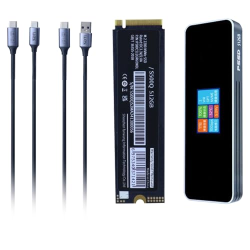 Rudiaoa 2280 Solid States Drives PCIe USB 3.1 Festplattengehäuseadapter Solid States Disk mit LCD-Display für PC Rudiaoa 2280 Solid States Drives PCIe USB 3.1 Festplattengehäuseadapter Solid States Disk mit LCD-Display für PC von Rudiaoa