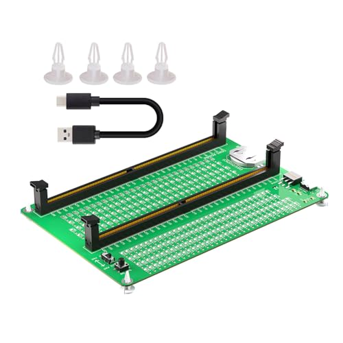 Rudiaoa DDR5 Speicherschlitzentester Breites Kompatibilität DDR5 Speichertester Für Speichercomputerreparaturadapterplatine Für Computer von Rudiaoa