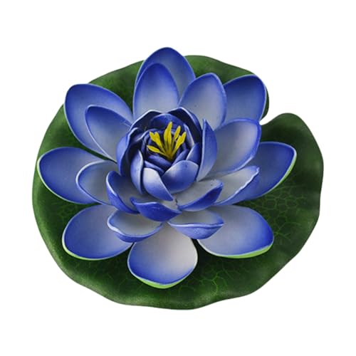 Rudiaoa Dekorative künstliche Lotusblumen, künstliche Schaumstoff-Lotusblumen, Seerosen für Aquarien und Teich-Dekorationen von Rudiaoa