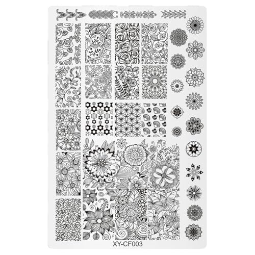 Rudiaoa Fashion Nails Art Stamping Plate Manicure Nails Art Designs Decoration Accessories for Home and Professional Salon von Rudiaoa
